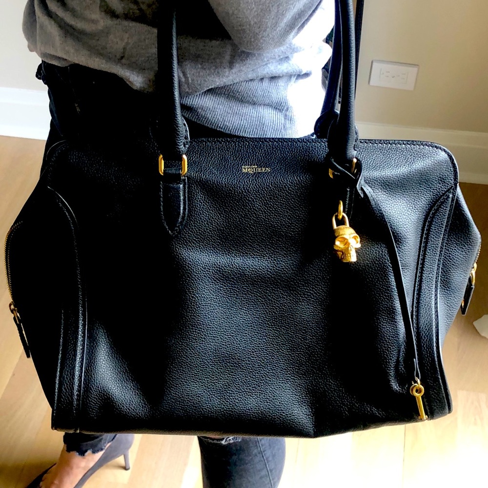 Alexander McQueen Large Padlock Tote - Authentic